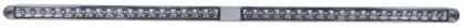 United Pacific 36798 Light Bar, LED, Reflector/Stop/Turn/Tail Light, Amber LED, Clear Lens, Chrome/Plastic Housing, with Bezel, 19 LED Per Light Bar