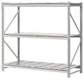 Global Industrial Extra High Capacity Bulk Rack with Steel Decking, Starter Unit, 72" W x 36" D x 72" H