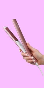 Plancha de pelo Aria Beauty Slim diseño versátil rosa miniatura 5