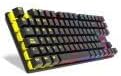 KROM KASIC TKL – Teclado mecánico Gaming RGB tenkeyless con Layout español, switches Rojos, retroiluminación Rainbow, 25 Teclas Anti-ghosting y 12 Multimedia, Modo Juego, USB – Negro 5