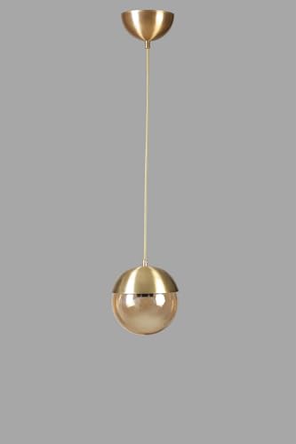 Lustre doré réglable luminaire suspendu E27 décoration moderne - 3