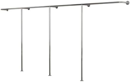CATANK Perchero Moderno Negro de Pared para Ropa, Ideal para exhibir en Tiendas y Guardar Ropa en armarios.