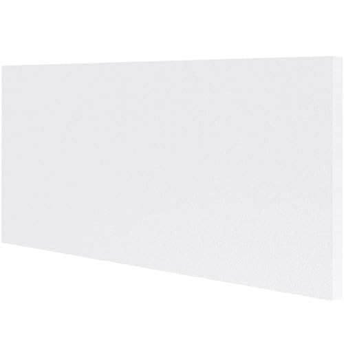 Image of HDPE Plastic Sheet 1 /2 Inch Thick 6 inch x 12 inch, High Density Polyethylene Solid Board with Different Surfaces (Textured Front & Smooth Back), 0.5 inch Thick DIY Machining Panels for Home, Crafts (White)