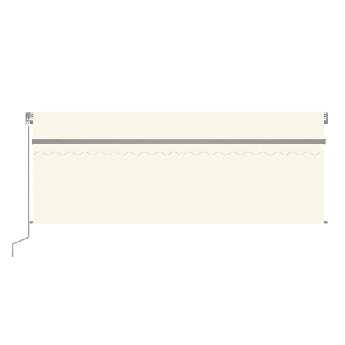 Auvent manuel rétractable avec angle ajustable et toile polyester étanche