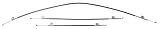 JEGS 79247 Heater Control Cable Kit 1966-1967 Chevy Chevelle El Camino without A