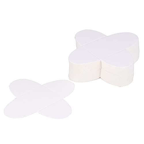 Yardwe Embrulho de trufa de chocolate, 200 peças para madalenas, revestimentos de papel castanho para assar, moldes para bolachas, bolos de chocolate, doces (branco)