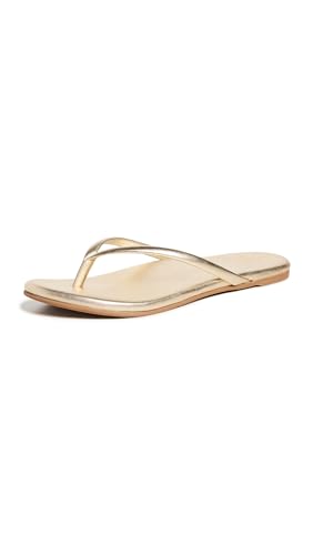 BEEK Women's Sunbeam Flip Flops, Platinum, 7 Medium US