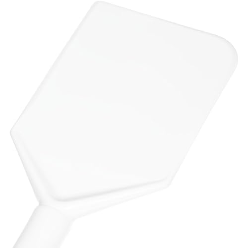 SPARTA Nylon Paddle Mixing Scraper, Food Safe, Waterproof with Long Handle for Large Batch Cooking and Cleaning, 48 Inches, White, (Pack of 6)