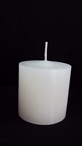 Kit com 6 velas decorativas festas e eventos - 90g - Brancas