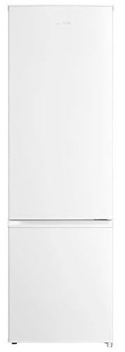 INFINITON Frigorifico Combi FGC-A185B, 255 Litros, 180 cm de Altura, Defrost, Led Interior, Regulación en Altura, Puerta reversible, Ancho Especial de 55 cm, E, Blanco