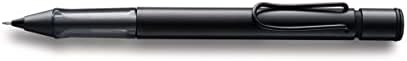 Lamy AL-star 171 Mechanical Pencil, Anodised Aluminium Black Pencil with Transparent Grip and Eraser Tip - with 0.5 mm Fine Line Lead M 41