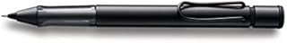 Lamy AL-star 171 Mechanical Pencil, Anodised Aluminium Black Pencil with Transparent Grip and Eraser Tip - with 0.5 mm Fine Line Lead M 41