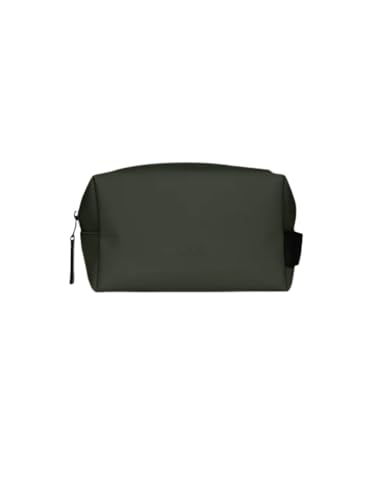 Trousse de toilette haut de gamme Rains Wash Bag 03 Green au design minimaliste