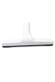 Plastic Floor Brush with Horse Hair Bristles Tool Attachment Fits 1.25 Inch Vacuum Cleaner Wands, 10 Inch Wide Cleaning Path, White.