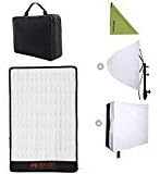 Falcon Eyes RX-12T Kit 280 Lights Lightweight Roll-Flex LED Light Waterproof Lamp with Softbox Diffuser (RX-12T with Diffuser)