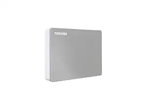 Toshiba Canvio Flex 4TB Portable External Hard Drive USB-C USB 3.0, Silver for PC, Mac, & Tablet - HDTX140XSCCA