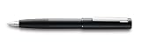 LAMY aion Füllhalter 077 - Füller aus eloxiertem Aluminium in der Farbe Schwarz mit gestrahltem Griffstück und Stahlfeder - Federstärke B