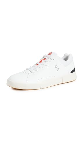 On The Roger Advantage Herren-Sneaker, Weiß/Rot (White/Spice), Größe 40,5 M, 40 EU