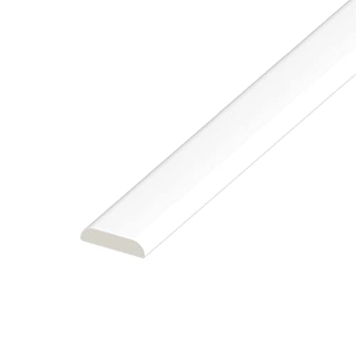 UPVC 25mm x 5m White D Mould Trim PVC Window & Door Finishing Strip