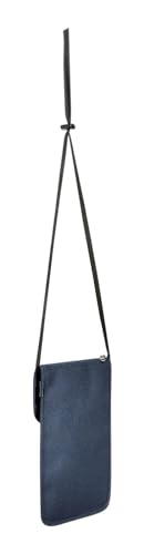 Tatonka Torebka na szyję Neck Wallet - portfel do zawieszenia z dwoma kieszeniami na zamek błyskawiczny i dużą kieszenią wsuwaną - pasuje na paszporty UE - 14 x 22 x 1 cm - off black