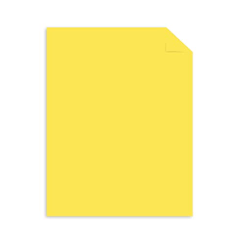 Astrobrights Punchy Pastel Cardstock, 8.5" X 11", 65 Lb. Lively Lemon, 100 Sheets (91785) #TOP1