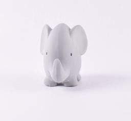 Miniatura 2 de Tikiri Toys - Sonajero de elefante de goma, mordedor y juguete de baño, goma natural orgánica, a partir de 6 meses