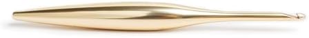Furls Crochet Hook, Gold Streamline Metal Matte Finish & Polished, Ergonomic Handle Crochet Hooks 7" (Polished, G - 4.00MM) - 1