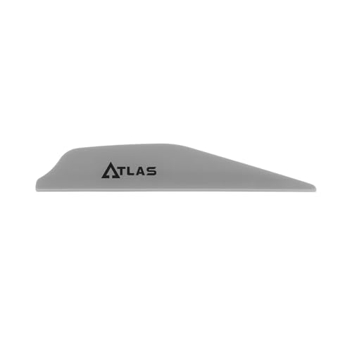 Ailettes Bohning Atlas AR 1000 de 7,1 cm argentées pour corriger la dérive des flèches