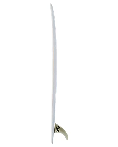 Modern Surfboards Love Child PU Surfboard Grey Org Pinlines, 7ft - Thumbnail 2