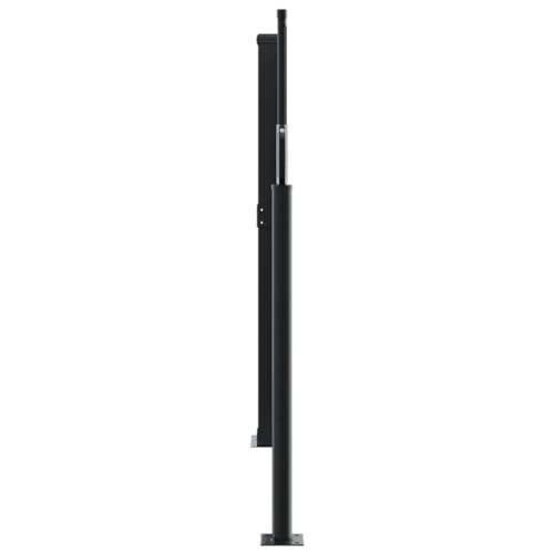 Toldo lateral retráctil gris pardo para evitar miradas de vecinos 5
