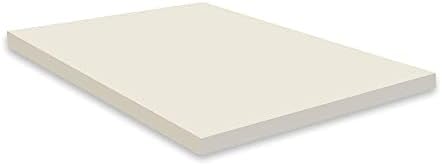 Mayton Soft 1-inch Foam Mattress Topper with Optimum Body Support | Comfortable and Breathable Bed Toppers for Mattress with Orthopedic Benefits, Helps Relieve Luber and Back Pain, Full, Yellow