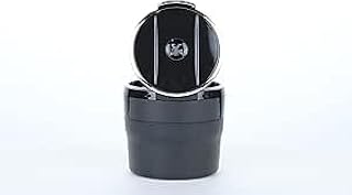 Ceramic Ashtray Car Ashtray with Blue Bulb Inside Compatible with Peugeot Logo Car