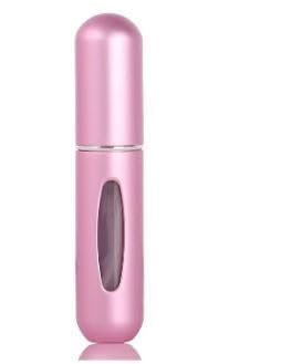 vajin travel perfume atomizer bottle 5ml, refillable aluminum mini spray bottle, empty fine mist cologne & perfume dispenser, lightweight portable fragrance container, black