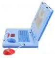 SUNGOOYUE Toddler Laptop, Educational Led Music Electronic Cognitive Kids Tablet Learning Laptop Simulation Computer Toy (Blue Non Retractable Mouse)