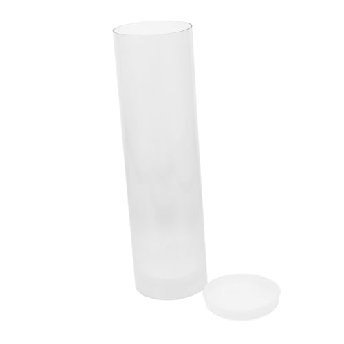 Ciieeo Plastic Badminton Container Ball Holder for Shuttlecocks Diy Tennis Ball Storage Portable Ball Tube Resilient Plastic Large Capacity