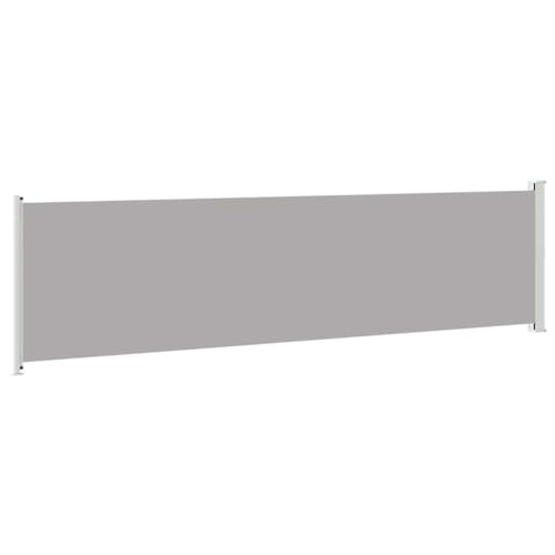 Store latéral contre le vis-à-vis et le soleil extensible noir 140 x 600 cm - 6