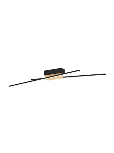 Plafonnier LED design bois clair GL1644 pour illuminer votre chambre
