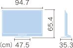 三菱電機(MITSUBISHI) 40V型 液晶 テレビ LCD-40BHR35 フルハイビジョン ブルーレイレコーダー内蔵 2012年モデル