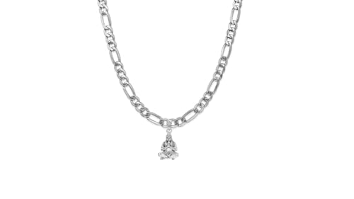 Pendentif Hanuman avec chaîne figaro en argent pur pour homme et femme