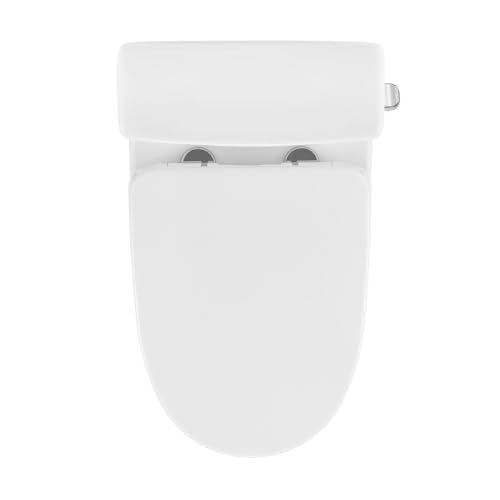 Inodoro de una pieza Rochefort, entrada lateral derecha de 10", capacidad de descarga de 1,28 galones por descarga, en blanco brillante miniatura 5
