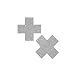 Pastease Cross Pasties (Glitter Silver)
