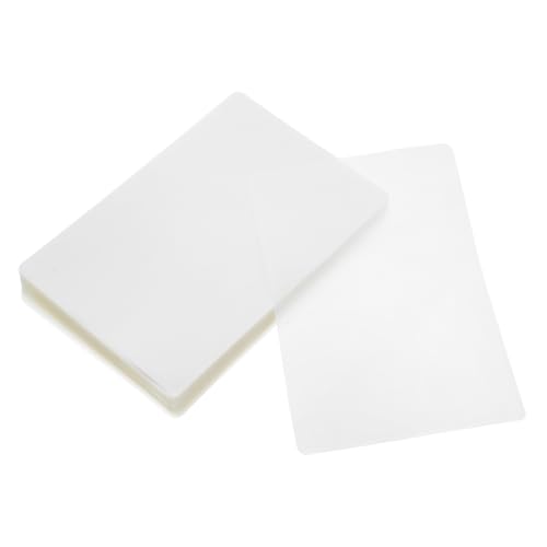 HEALEEP 100個 入り透明ラミネートフィルム 防水加工 熱封写真カード用プラスチックシート 家 オフィス対応 クリア表示 傷防止 簡単操作