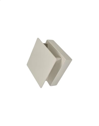 Arandela LED 8W Mini Quasar Interlight Bivolt IP65 2700K Luz Quente em Alumínio - Cor Nude – Facho Duplo Ajustável para Áreas Internas e Externas