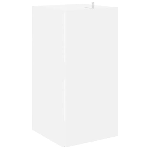 Armario esquinero de madera blanco 33cm para baños pequeños 8