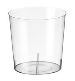 Sanjoma Chemical Solutions 200 de Vasos Reutilizables 330 ml Media Pinta – Plástico PS Transparente – Resistentes y Apilables para Fiestas, Eventos y Cerveza
