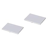 Veemoon 2pcs Aluminum Sim Card Holder with Needle Slot Silver Phone Number Storage Organizer Compact and for Home and Shop Use Keep Sim Cards Organized