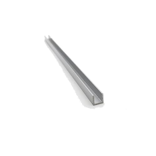 Aluminum U Channel 50cm U Shape Aluminum Outside Width 4mm 5mm 6mm 7mm Thick 0.6 .8mm Alloy Glass Covered Edge Strip U-Channel(4x10x0.9mm)