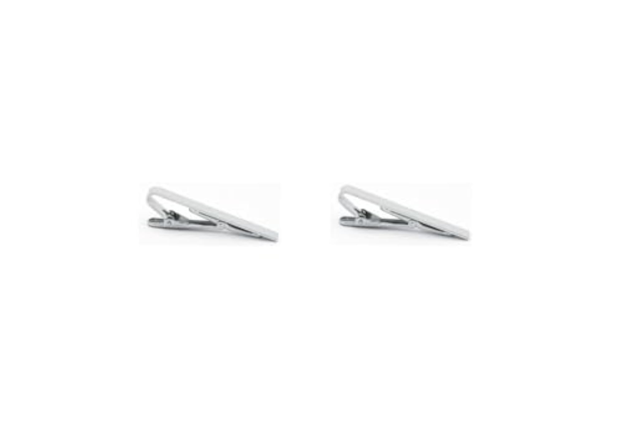Men's Silver Rhodium Plated Tie Pin Combo, Premium Gift Set