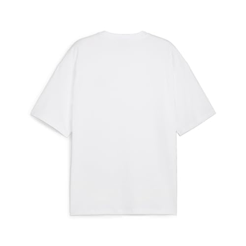Image of PUMA Mens Better Classics Oversized Logo Crew Neck Short Sleeve Casual Tops Casual