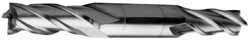 3/16 x 3/8 4FL HIGH SPEED STEEL DOUBLE END MILL